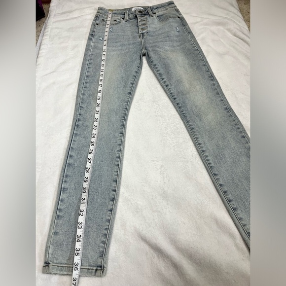 Pistola High Rise Exposed Front Button Up Slightly Distressed Skinny Jean 26 - Picture 11 of 11